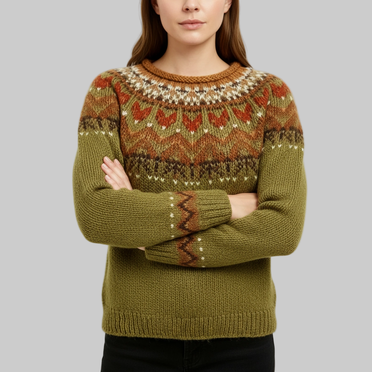 Damen Pullover im nordischen Stil