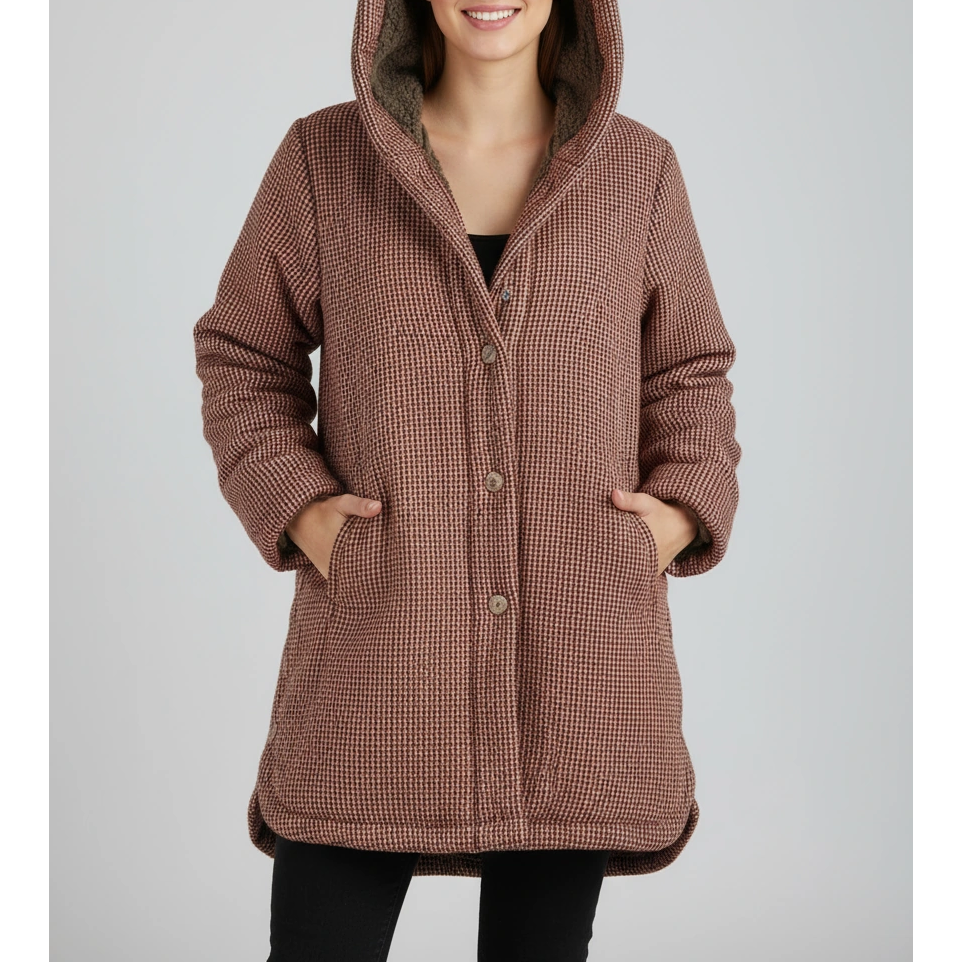Kapuzenpulli für Damen Vlies