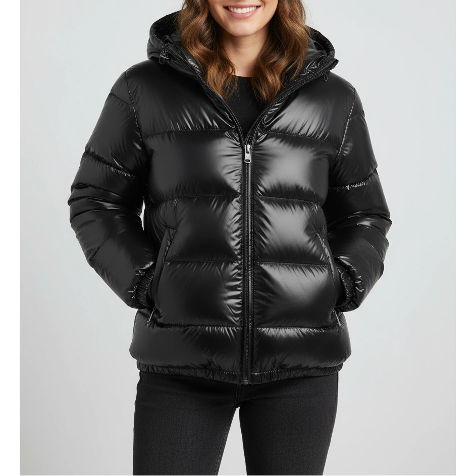 Pufferjacke aus Daunenfedern für Damen